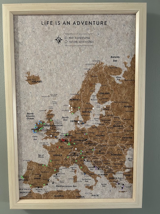 Europe pin map